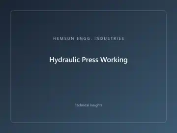 Hydraulic Press Working