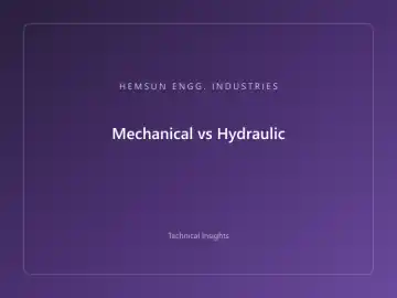 Mechanical vs Hydraulic