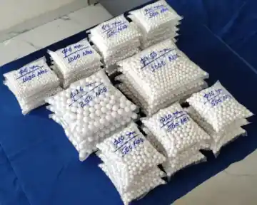Coloured PTFE balls manufactured by HEMSUN ENGG. INDUSTRIES, Ahmedabad